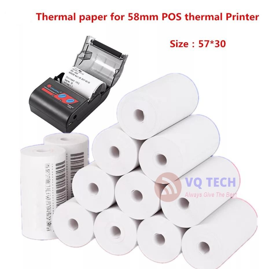 

Sale! Kertas Thermal Printer Smartcom 58X30Mm - 100 Roll Struk Kasir