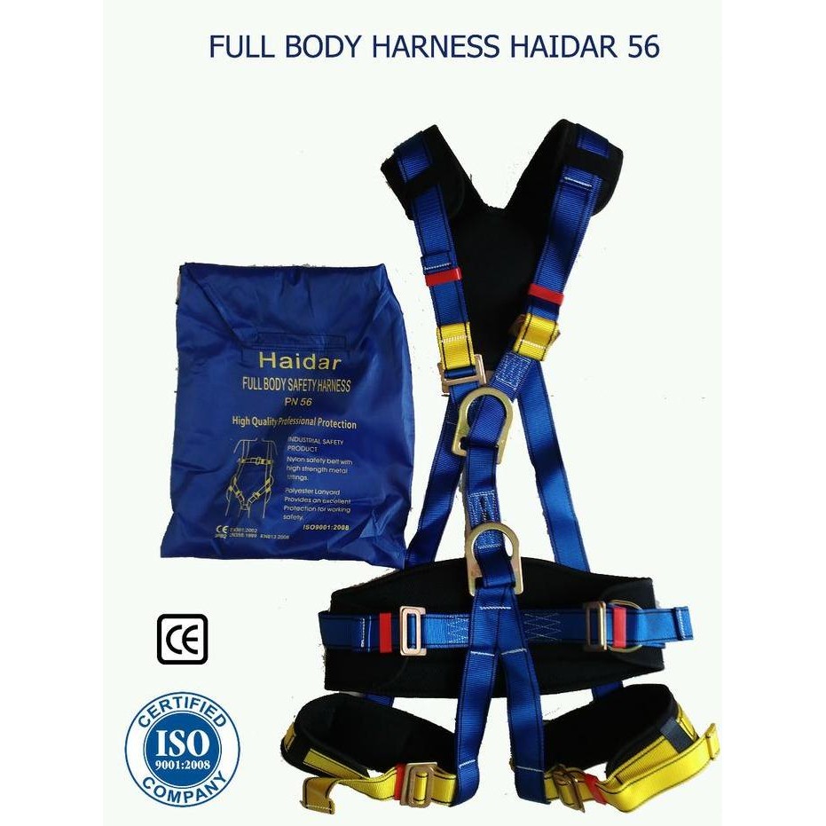 

Terlaris Full Body Harness Safety Belt Haidar Pn 56 Sabuk Pengaman