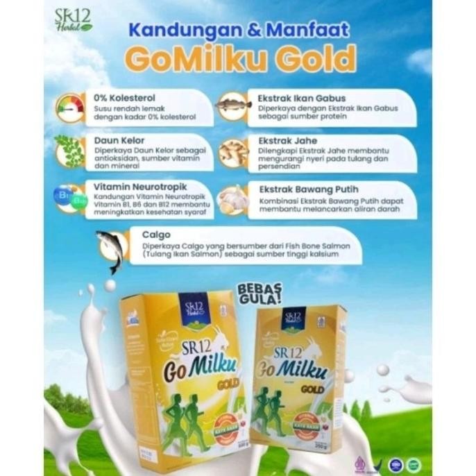 

(Expert) SR12 Gomilku Gold Susu Etawa Tanpa Gula Tanpa Krimer Susu Khusus Lansia