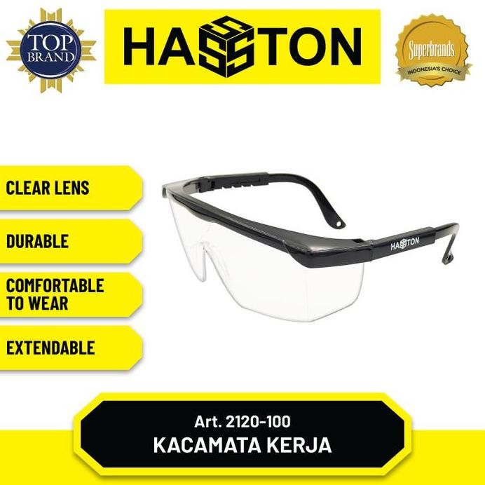 

Terlaris Hasston Kaca Mata Kerja Bening / Safety Glasses (2120-100)