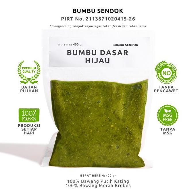 

TERLARIS BUMBU SENDOK Refill Bumbu Dasar Hijau ready