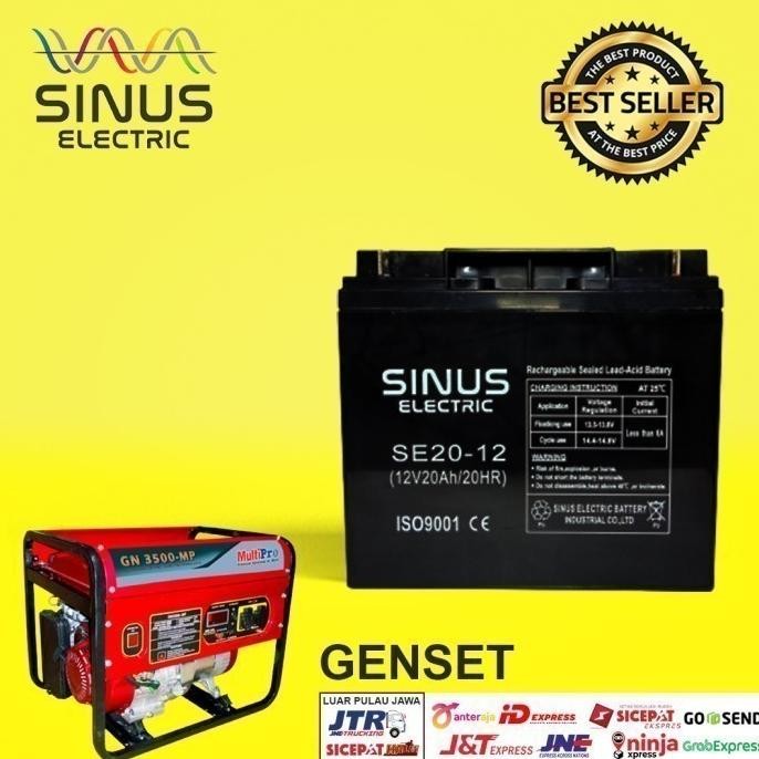 

Terlaris Aki Genset 12V 20Ah Aki Vrla 20-12 Paling Bagus