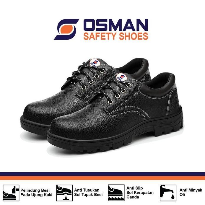 

Terlaris Sepatu Safety Osman Safety Shoes Low Cut Ujung Besi Tipe Os-009