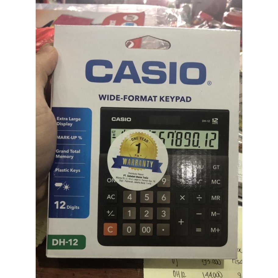 

restock Kalkulator casio dh 12 original sahabat utama