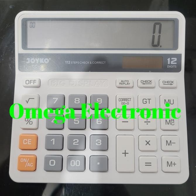 

restock Joyko CC 68 Kalkulator CC-68 12 Digits Check Correct CC68