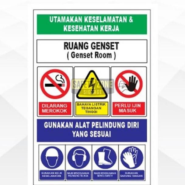 

Terlaris Sign Akrilik Utamakn Keselamatan Dan Kesehatan Kerja (Ruang Genset)
