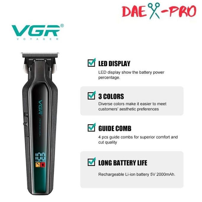 Terlaris Vgr V 930 Hair Trimmer Ceramic Titanium Blade / Trimmer Vgr 930