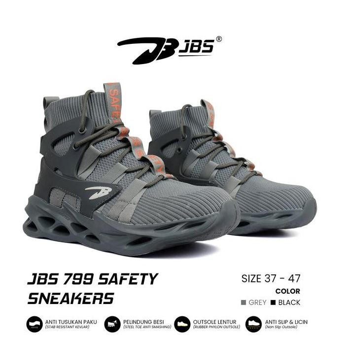 

Terlaris Sepatu Jbs 799 Safety Sneakers / Sepatu Pelindung Besi Anti Paku