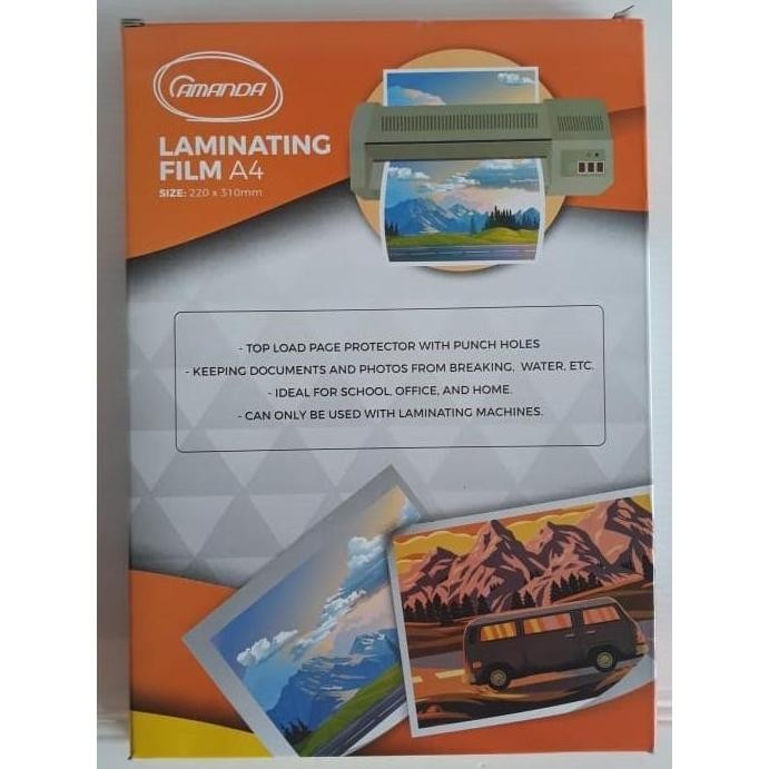 

ready !!! Plastik Laminating A4 - 100 Micron Amanda per pak