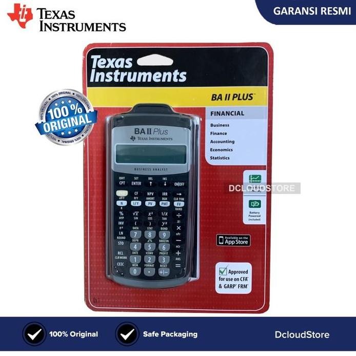 

restock Kalkulator Finance Akuntansi BA II Plus Financial Texas Instruments