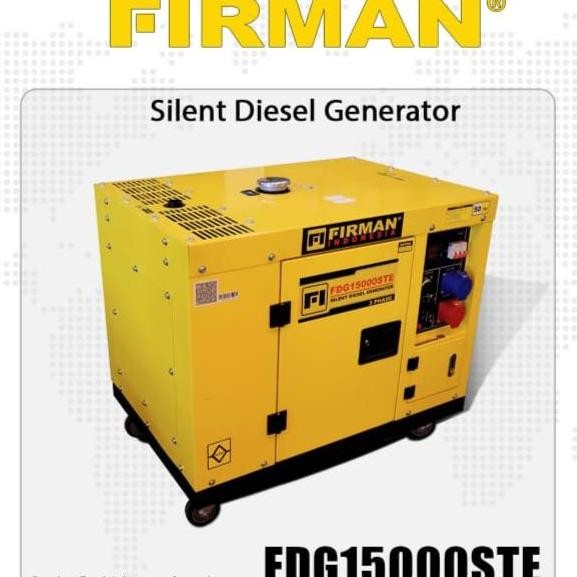 

Terlaris Genset Silent 10 Kva 9000 Watt 3 Phase Firman Fdg 15000 Ste