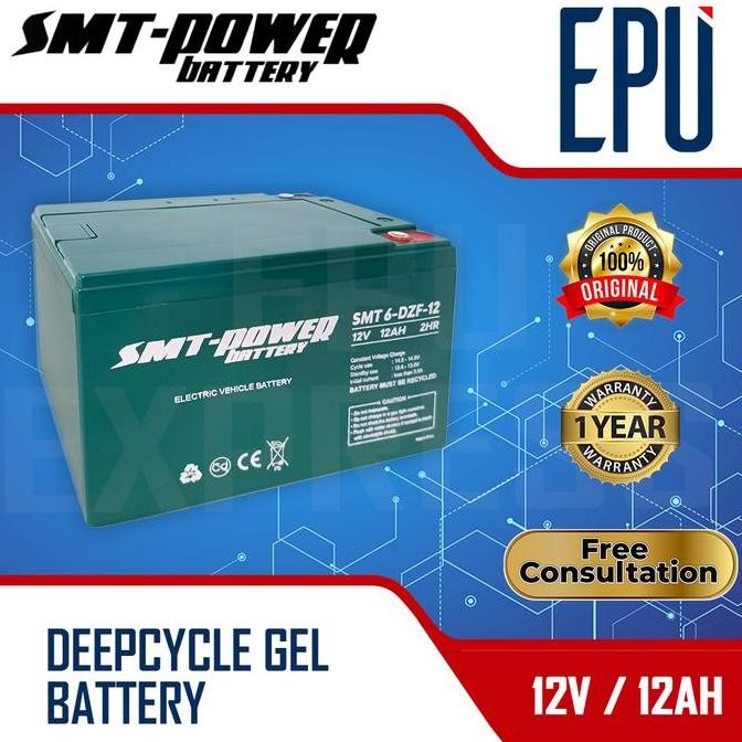Aki Selis Smt 12V 12Ah Aki Sepeda Listrik Baterai Aki Motor Listrik