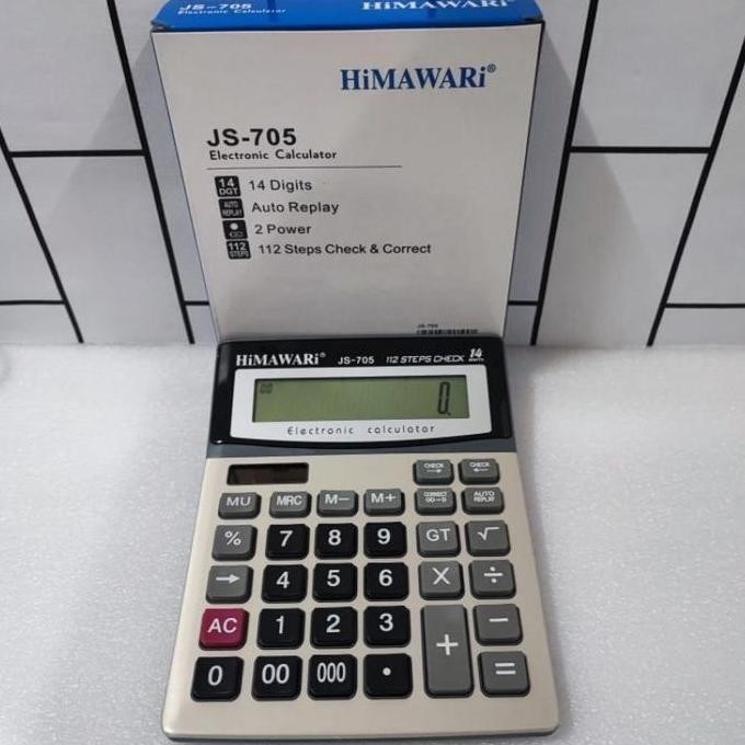 

restock Kalkulator Calculator 14Digit 2Power Big Display HIMAWARI JS-705 JS705