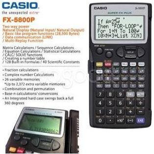 

restock Casio Calculator FX 5800 P Programmable Scientific