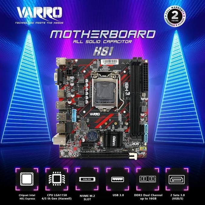 Motherboard Varro H81V-R3 Garansi Resmi