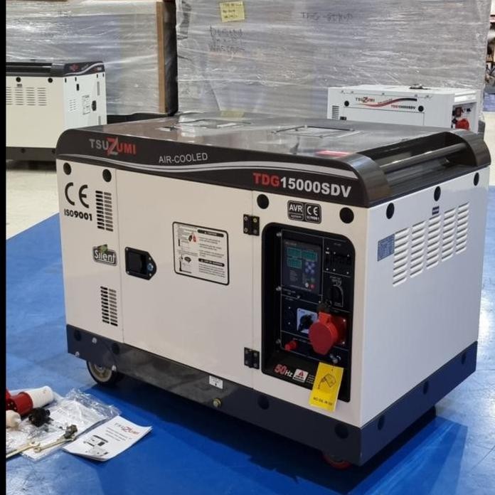 

Terlaris Genset 15 Kva 3 Phase 1Phase Dual Voltage Tsuzumi Tdg 15000 Sdv Silent