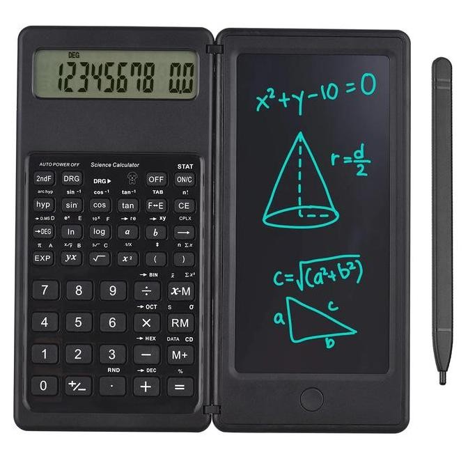 

restock Foldable Scientific Calculator 10-Digit with Erasable LCD Writting Pad