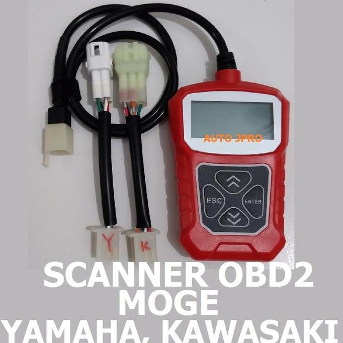 TOOL SCANNER OBD2 MOGE YAMAHA KAWASAKI ALAT CEK KODE ERROR RESET MILL