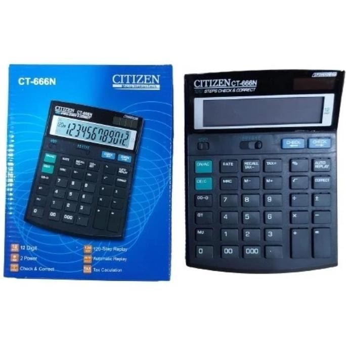 

restock Kalkulator CITIZEN CT-666N Calculator Check Correct Cek Ulang CT666N