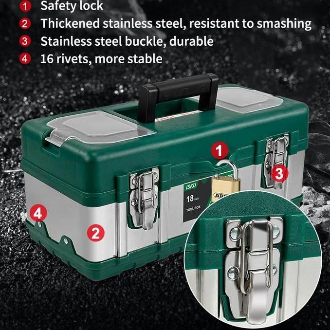 ISKU Tool bag Besar 18 Inch Tool box 17 inch 19 inch Kotak Perkakas