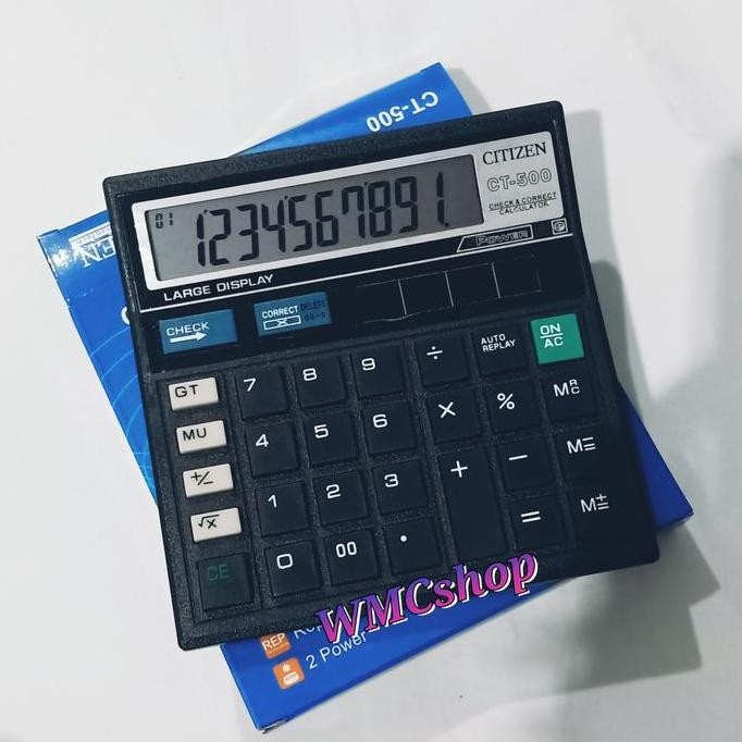 

restock CITIZEN Calculator 12digit CT-500 Kalkulator Dagang Kantor ct+500