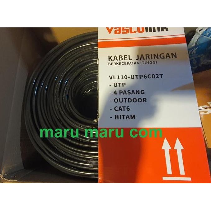 Kabel Lan Vascolink Cat 6 Outdoor Original / Asli 1 Box (Dus)