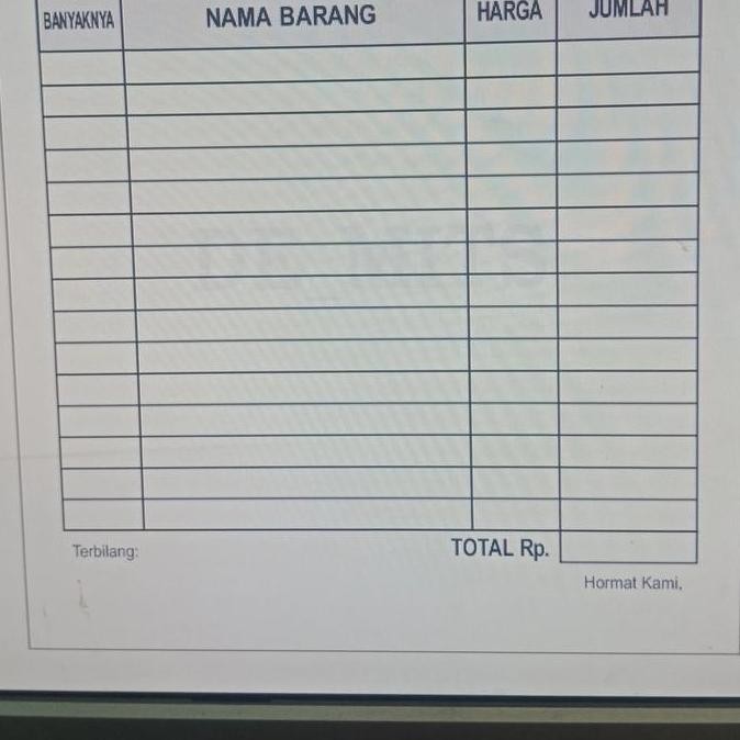 

restock tambahn sobekan nota 2ply / caca