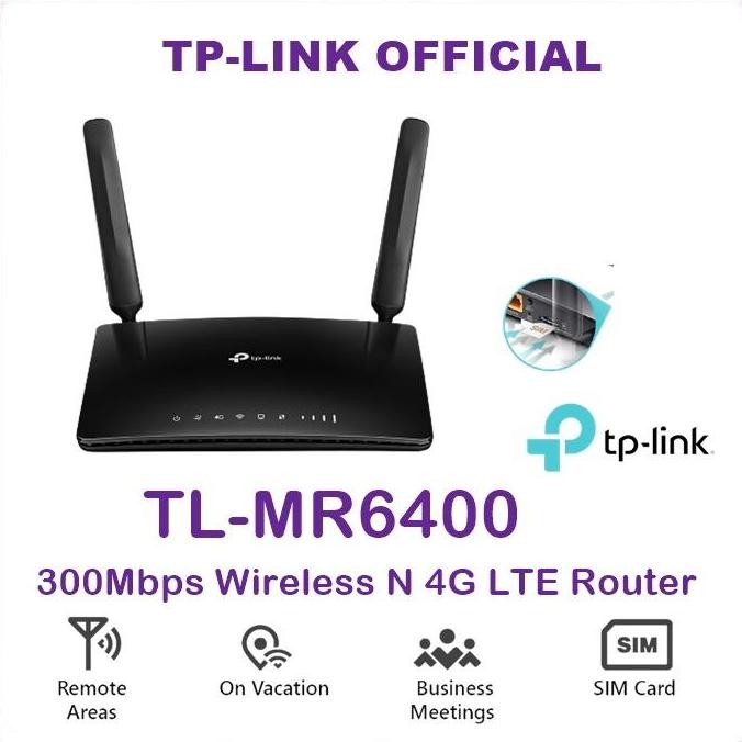 Tplink Tl-Mr6400 Wireless N 4G Lte Router Wifi Modem Mifi Tp-Link