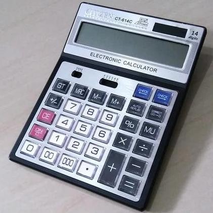 

restock Kalkulator Citizen CT-614-C Tombol Besar Mika 14 Digit 2 Power Citizen CT- 614C 14 DIGIT CEK ULANG