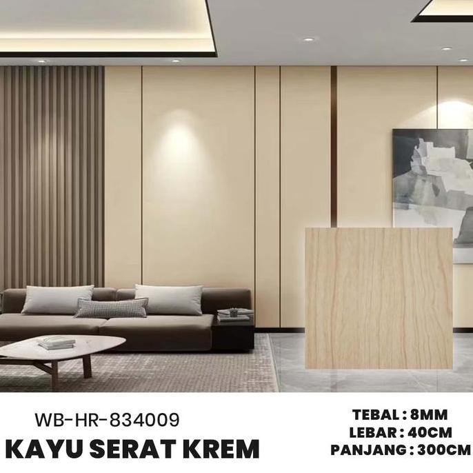 Wallpanel Polos WPC/ Wall Panel Polos PVC/ Wallboard Dinding 3.0 Meter x 40 Cm