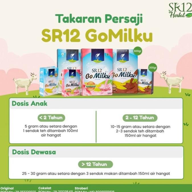 

(Expert) SR12 Gomilku Stroberi - Susu Kambing Rasa Strawberry - Susu Kambing Etawa Kualitas Premium - Imun Booster
