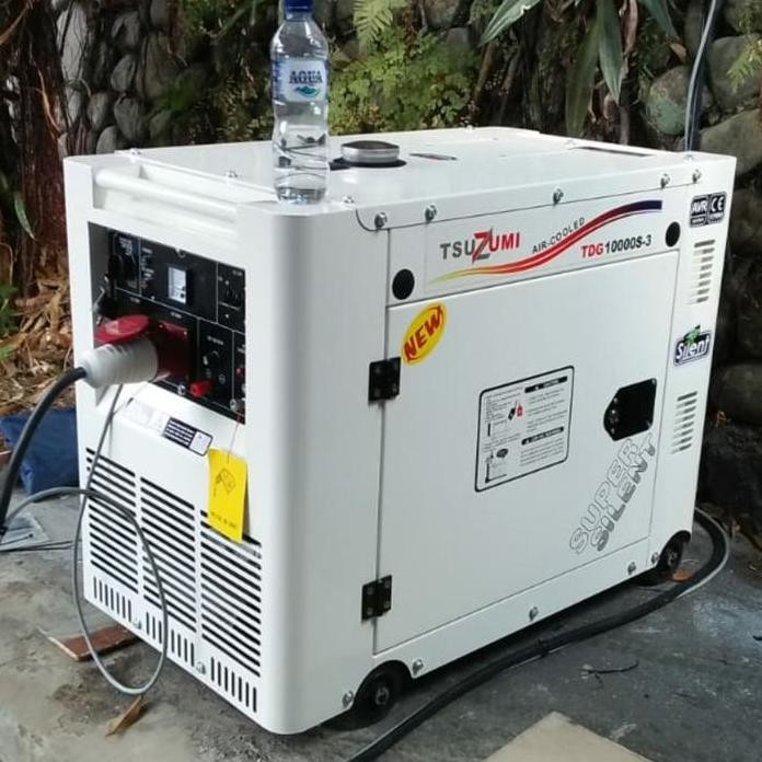 

Terlaris Silent Diesel Genset 9 Kva 7000 Watt Tsuzumi 3 Phase Tdg 10000 S3