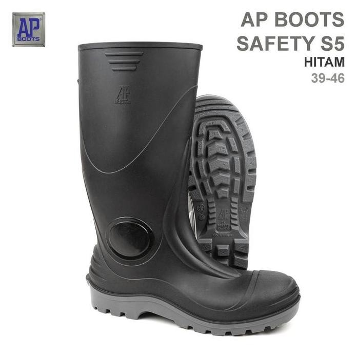

Terlaris Ap Boots Safety S5 Black - Sepatu Boot Pvc Shoes Karet