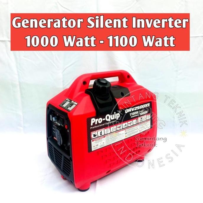 

Terlaris Genset Inverter 1000 Watt 1100 Watt Super Silent Portable Merk Pro-Quip Original