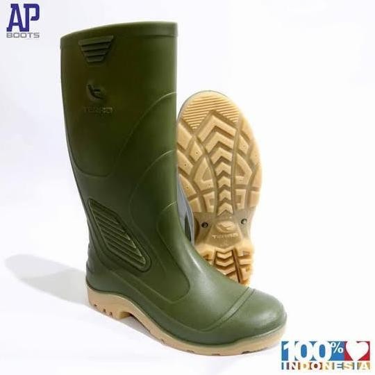 

Terlaris Sepatu Boot Ap Terra Eco 3 / Eco3 Hijau Karet Tinggi Panjang Original
