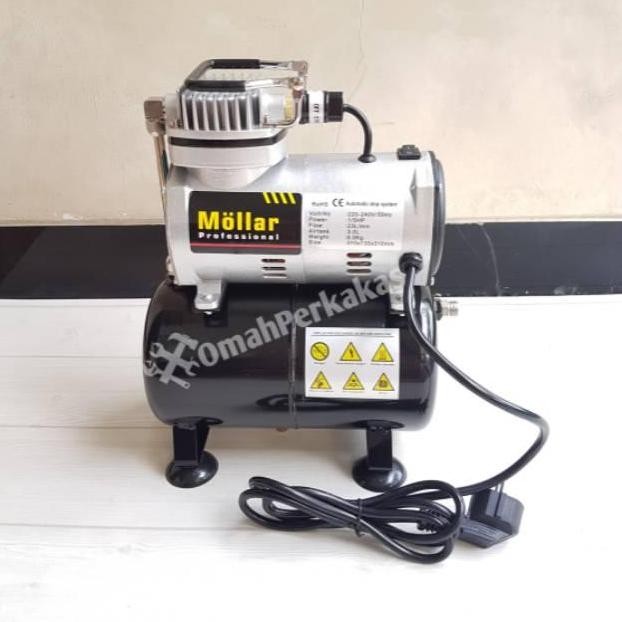 Sale Mollar Kompresor Mini Otomatis + Tabung Air Brush