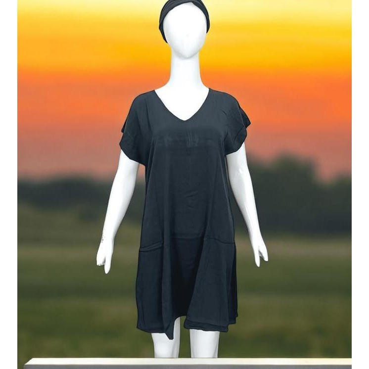 ready stock Daster Mini V-Neck Kekinian Terbaru Rayon Premium GRADE A - Bahan Adem Awet Lembut daste