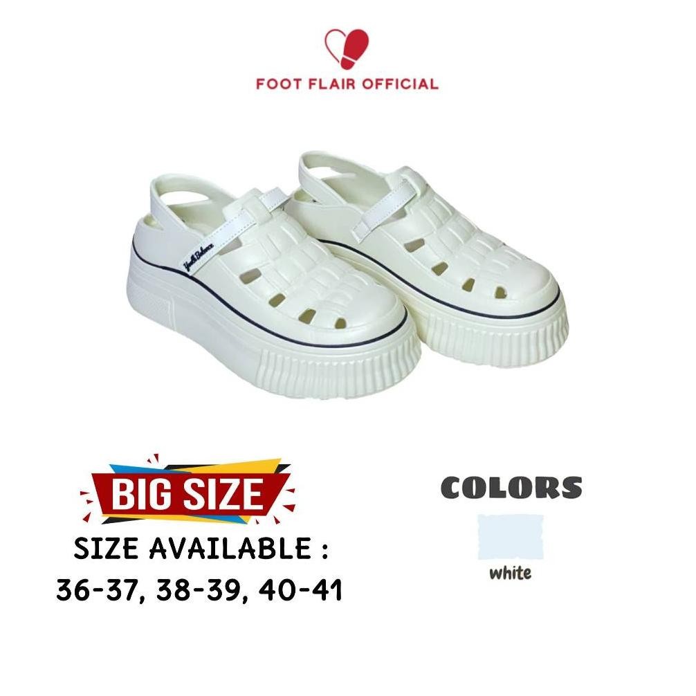 best seller Foot Flair Sepatu Spon Eva Rubber Slop Wanita Karet Jelly Import Balance Empuk Ringan Ti