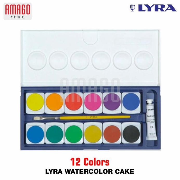 

ready LYRA WATER COLOR CAKE - 12 COLORS - 8117121 (CAT AIR)