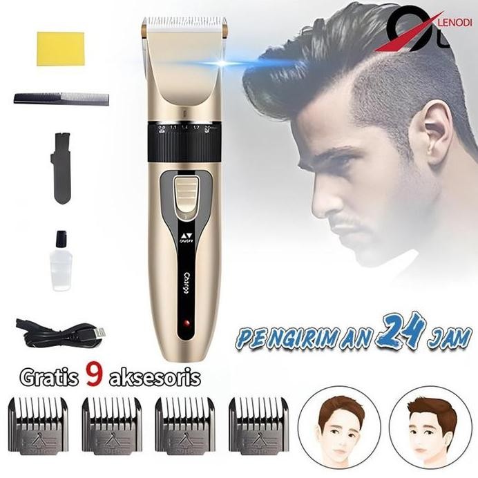 Terlaris Lenodi Alat Cukur Rambut Elektrik, Cukur Rambut Profesional Tanpa Kabel, Alat Cukur Rambut 