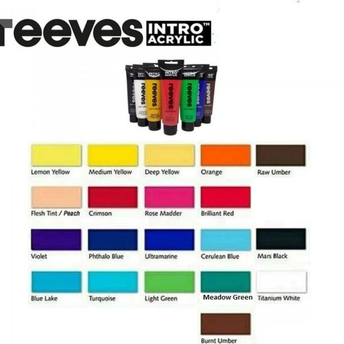 

ready REEVES ACRYLIC INTRO 100 ML MEDIUM YELLOW