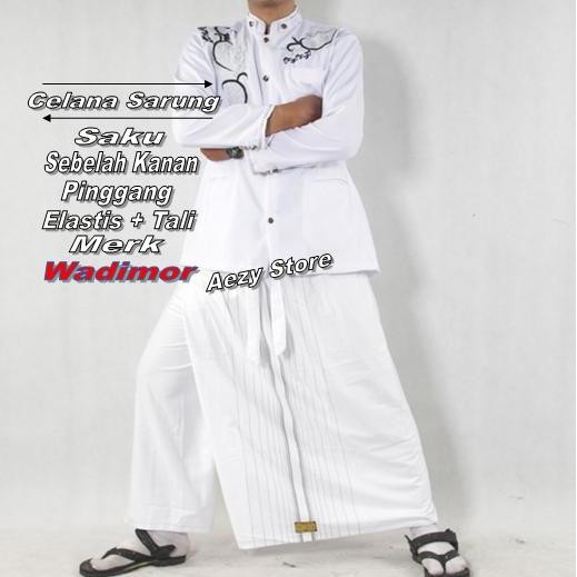 Celana Sarung Wadimor Dewasa Putih - Sarung Celana Wadimor Asli