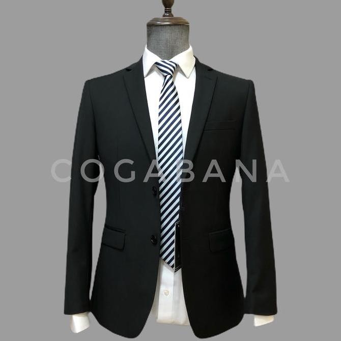 SLIM FIT COGABANA JAS HITAM JAS PRIA FORMAL murah