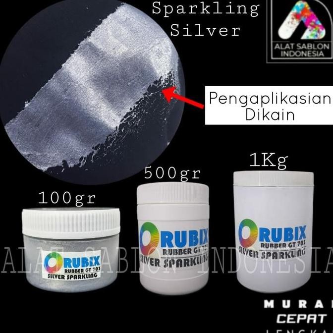 

ready CAT SABLON PASTA RUBBER SILVER SPARKLING 703 WATER BASED 1KG