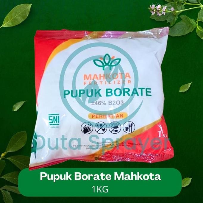 fresh Pupuk Borate Borat Boron Mahkota Kemasan 1kg Original