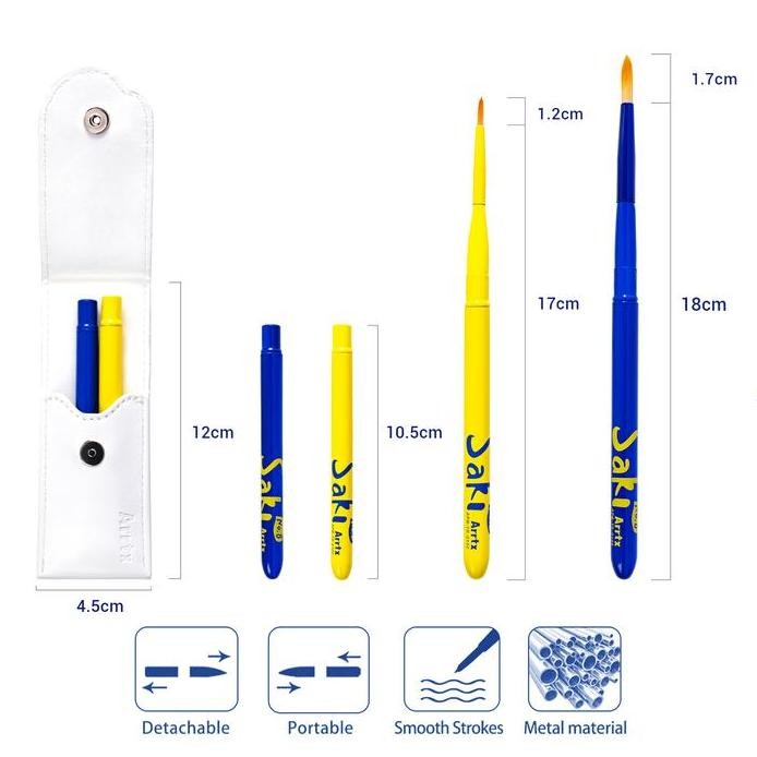 

ready arrtx travel paint brush/kuas lukis