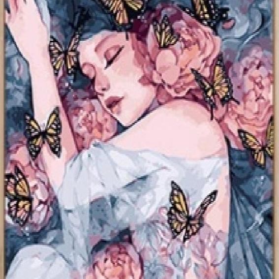 

ready [WITH FRAME] Paint By Number Set 40 x 50 cm Girl Series / DIY Painting Kit Numbers Lukis Canvas 40x50cm - Melukis Nomor Angka Numbering Kanvas Art Gambar Anak Dewasa - Kids Adult