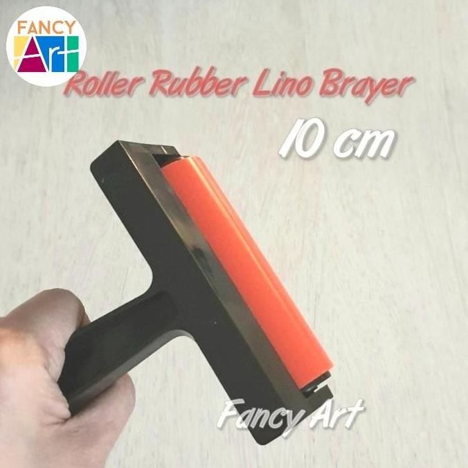 

ready V-TEC Roll Rubber Lino Brayer 10cm - Roller Lukis