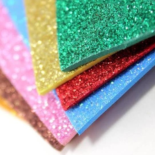 

ready GLITTER CREATIVE EVA FOAM ART SHEET LEMBAR BUSA LEMBARAN KREASI WARNA