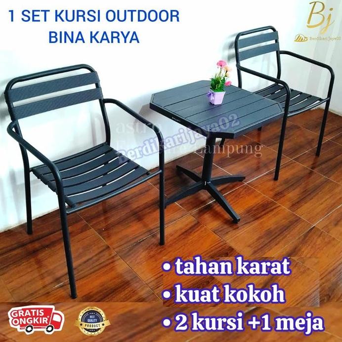

Terlaris 1 Set Kursi Outdoor Bina Karya ( Kursi Star B + Meja Garden)